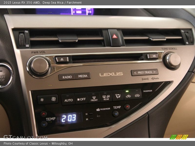 Controls of 2015 RX 350 AWD