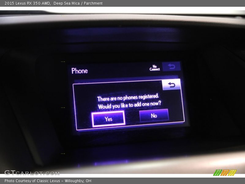 Deep Sea Mica / Parchment 2015 Lexus RX 350 AWD