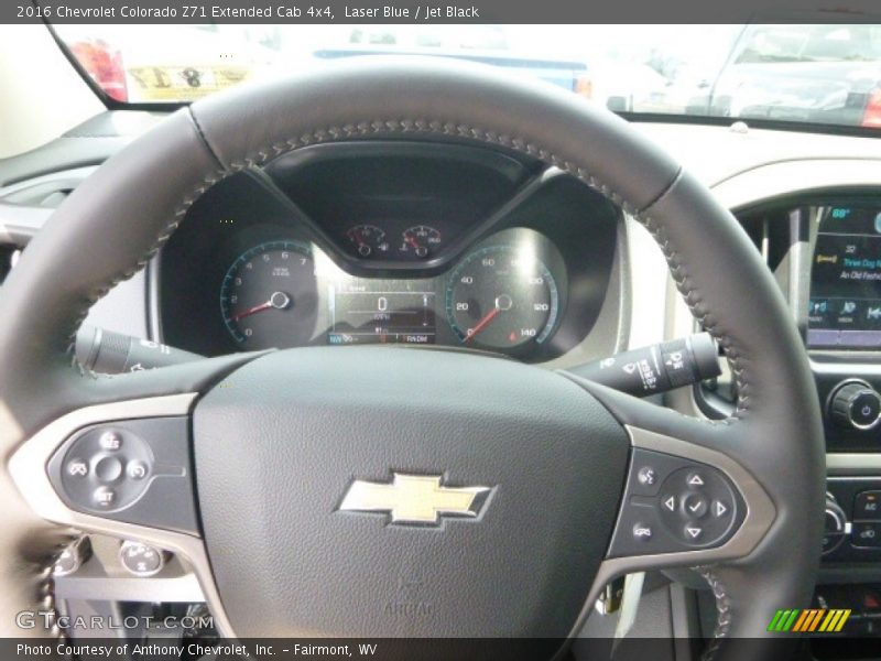 Laser Blue / Jet Black 2016 Chevrolet Colorado Z71 Extended Cab 4x4
