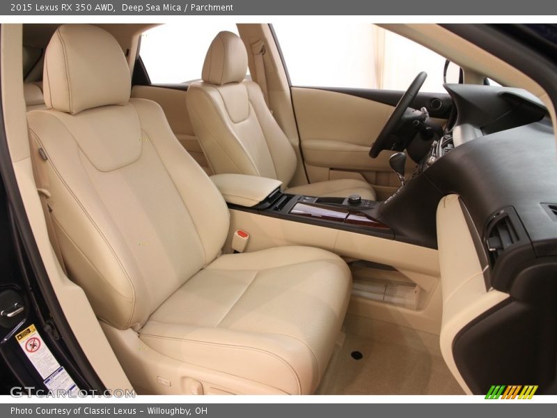 Front Seat of 2015 RX 350 AWD
