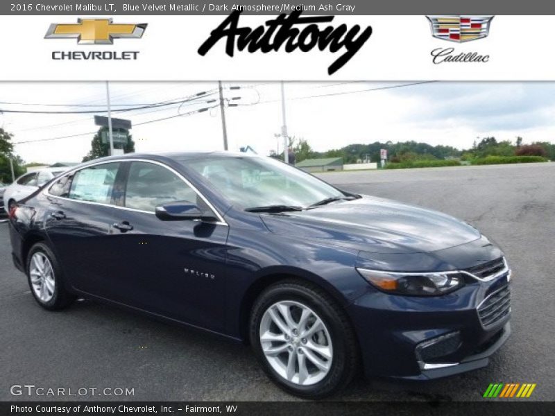 Blue Velvet Metallic / Dark Atmosphere/Medium Ash Gray 2016 Chevrolet Malibu LT