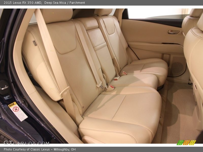 Rear Seat of 2015 RX 350 AWD