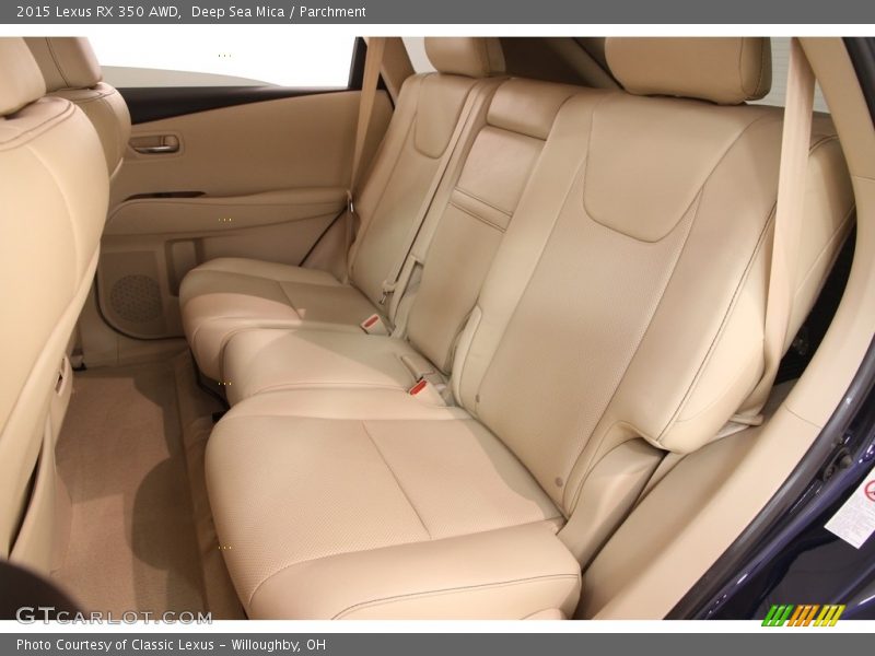 Rear Seat of 2015 RX 350 AWD