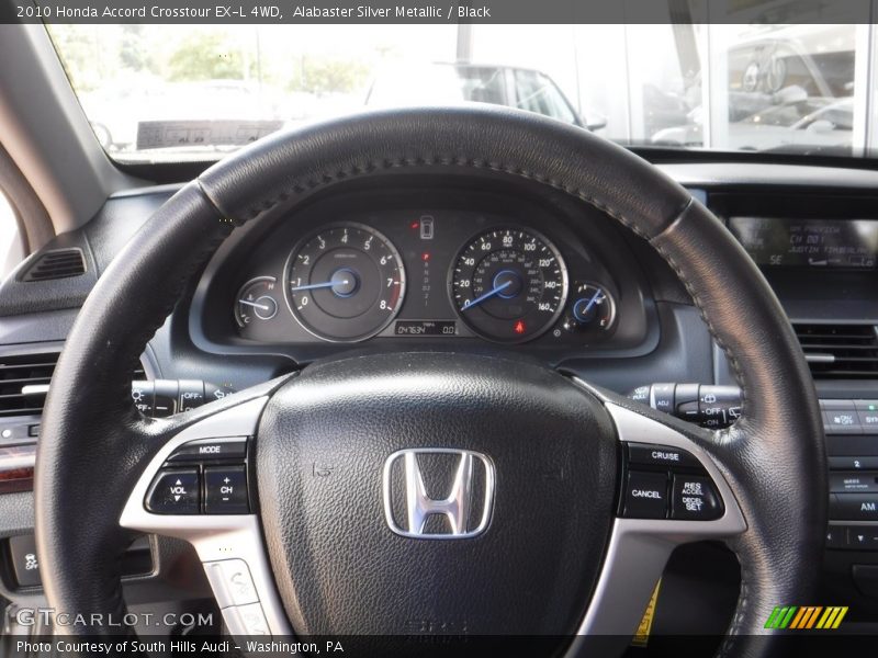 Alabaster Silver Metallic / Black 2010 Honda Accord Crosstour EX-L 4WD