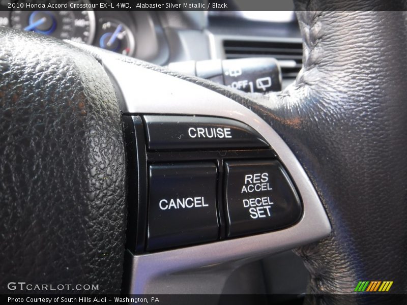Alabaster Silver Metallic / Black 2010 Honda Accord Crosstour EX-L 4WD