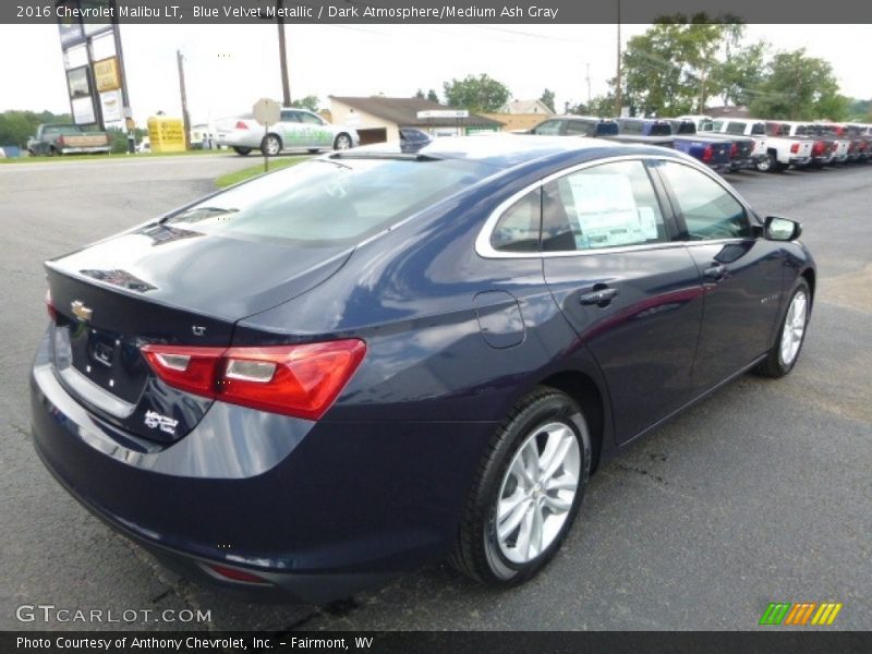 Blue Velvet Metallic / Dark Atmosphere/Medium Ash Gray 2016 Chevrolet Malibu LT