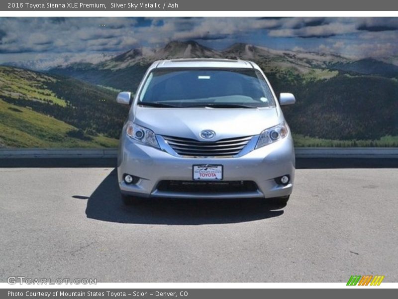 Silver Sky Metallic / Ash 2016 Toyota Sienna XLE Premium