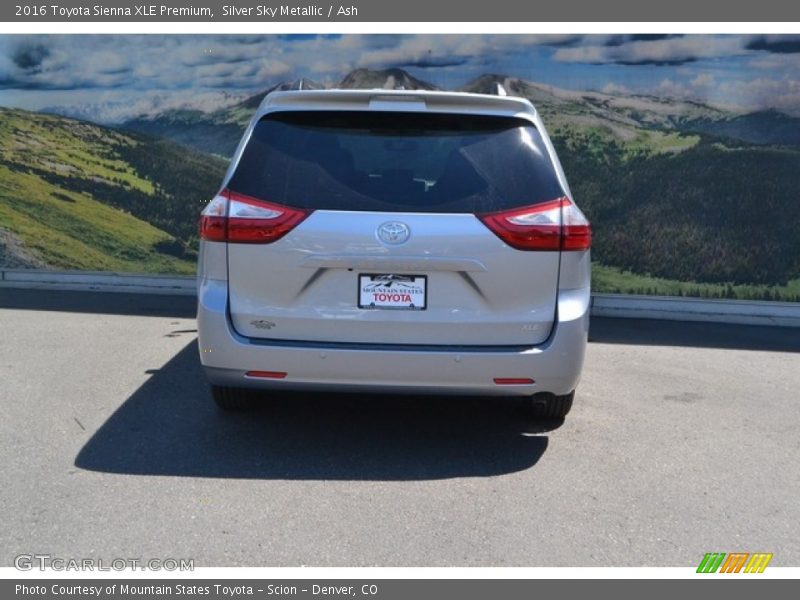 Silver Sky Metallic / Ash 2016 Toyota Sienna XLE Premium