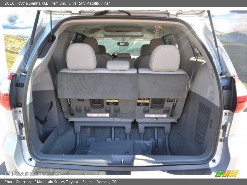 Silver Sky Metallic / Ash 2016 Toyota Sienna XLE Premium