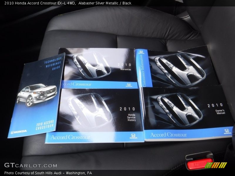 Alabaster Silver Metallic / Black 2010 Honda Accord Crosstour EX-L 4WD