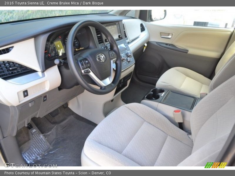 Creme Brulee Mica / Dark Bisque 2016 Toyota Sienna LE