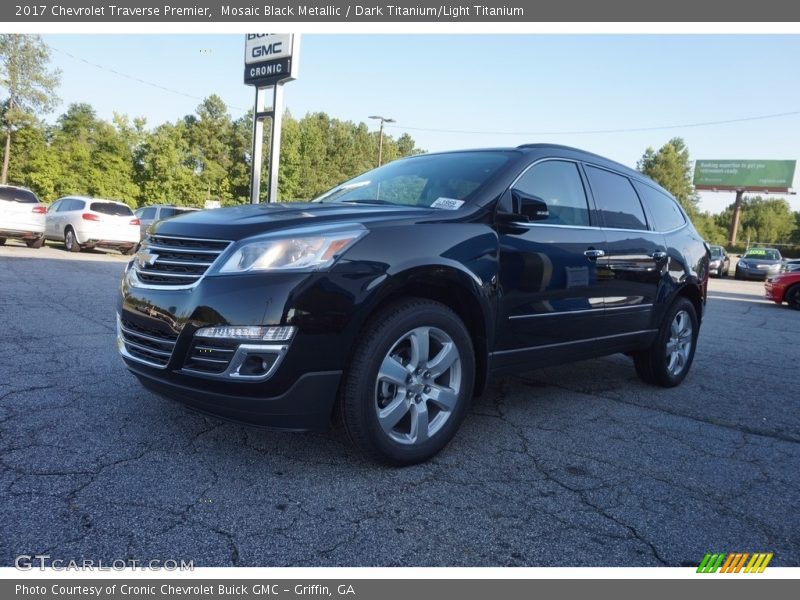 Mosaic Black Metallic / Dark Titanium/Light Titanium 2017 Chevrolet Traverse Premier
