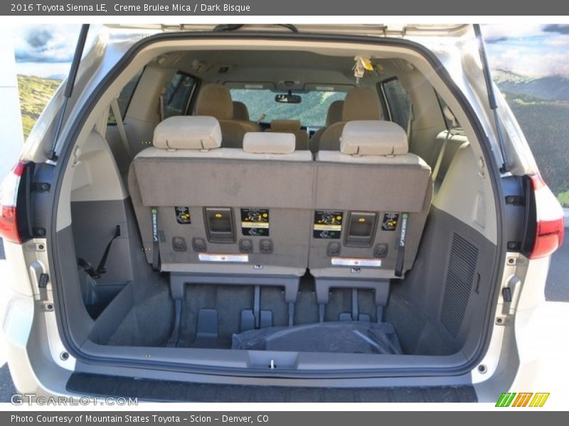 Creme Brulee Mica / Dark Bisque 2016 Toyota Sienna LE