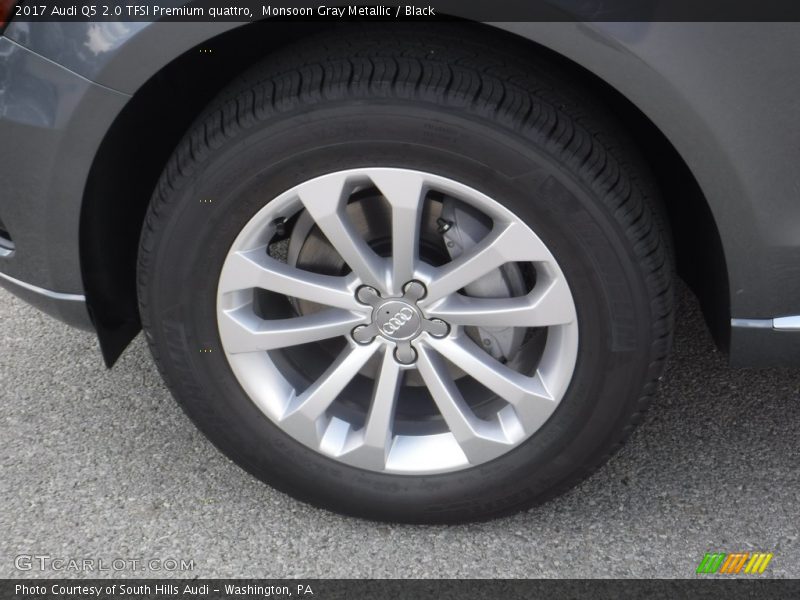 Monsoon Gray Metallic / Black 2017 Audi Q5 2.0 TFSI Premium quattro