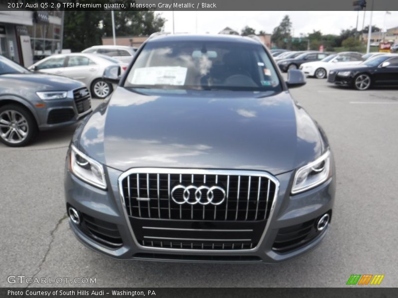 Monsoon Gray Metallic / Black 2017 Audi Q5 2.0 TFSI Premium quattro