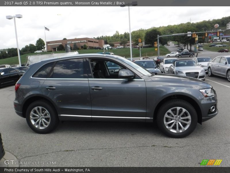 Monsoon Gray Metallic / Black 2017 Audi Q5 2.0 TFSI Premium quattro