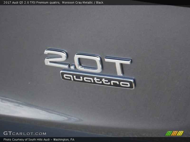 Monsoon Gray Metallic / Black 2017 Audi Q5 2.0 TFSI Premium quattro