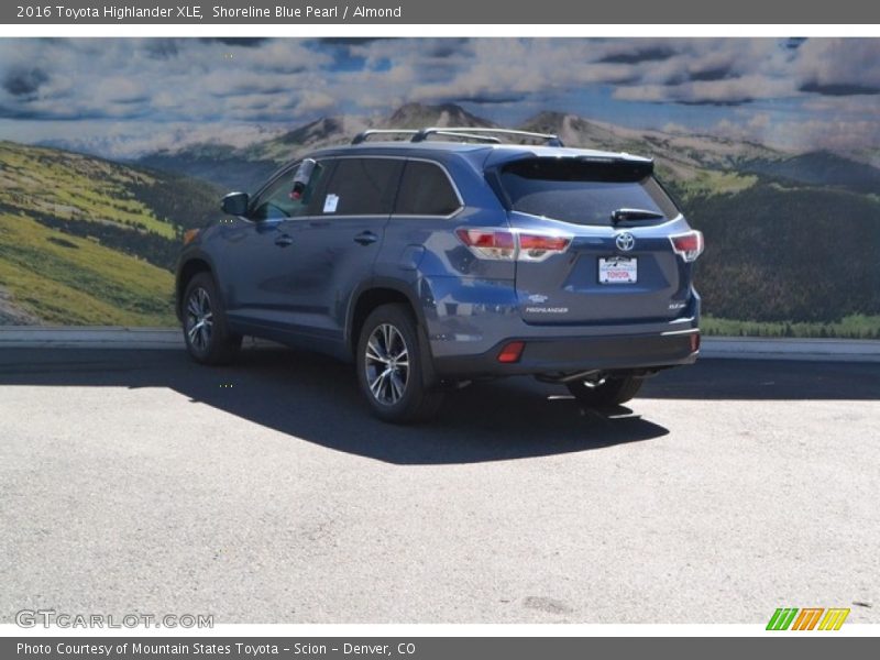 Shoreline Blue Pearl / Almond 2016 Toyota Highlander XLE