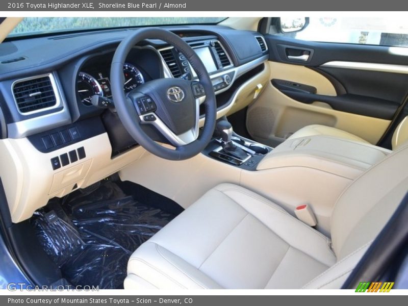 Shoreline Blue Pearl / Almond 2016 Toyota Highlander XLE