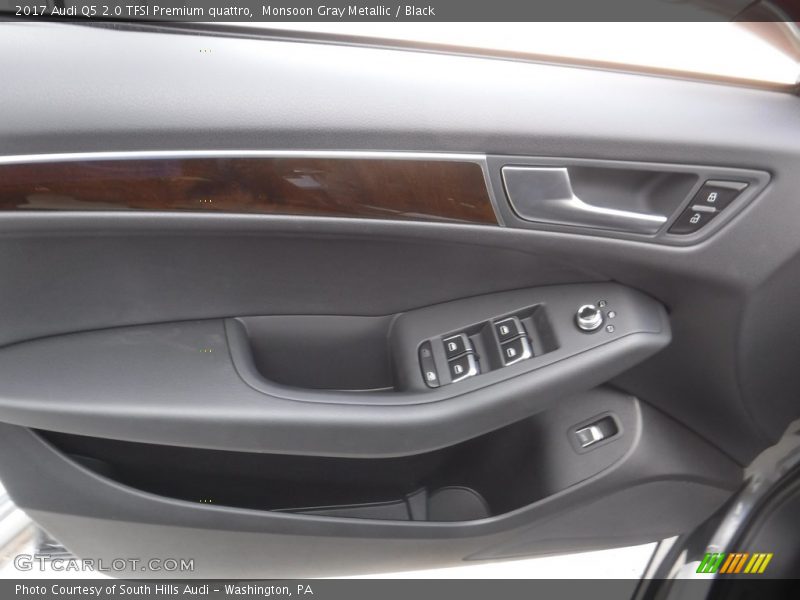 Monsoon Gray Metallic / Black 2017 Audi Q5 2.0 TFSI Premium quattro