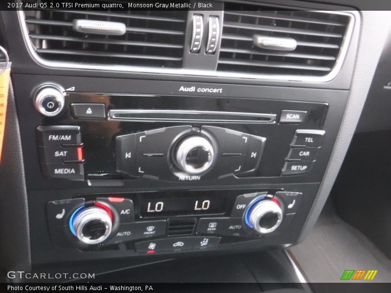 Monsoon Gray Metallic / Black 2017 Audi Q5 2.0 TFSI Premium quattro