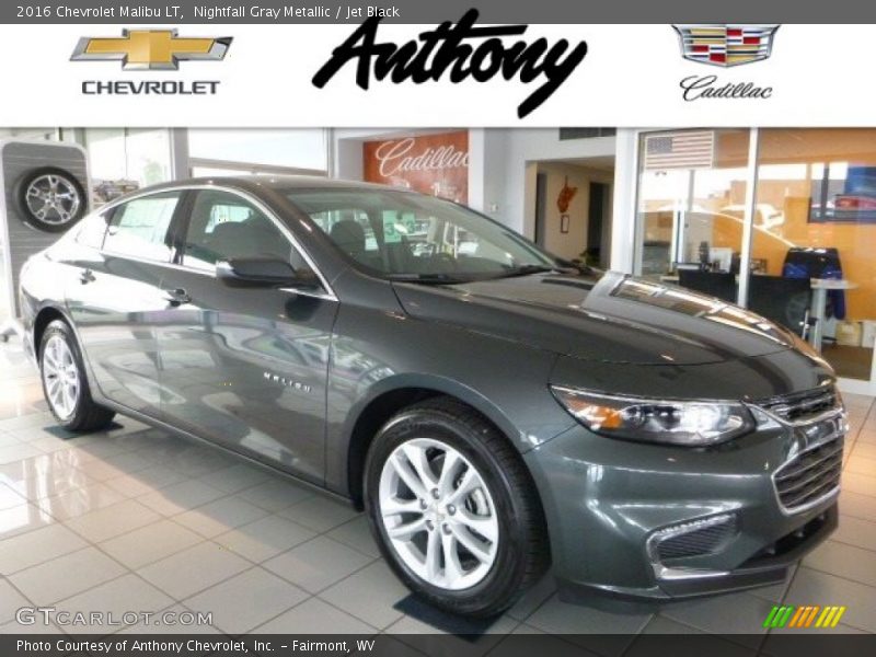 Nightfall Gray Metallic / Jet Black 2016 Chevrolet Malibu LT