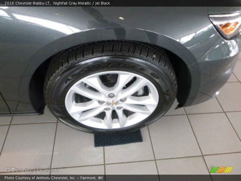 Nightfall Gray Metallic / Jet Black 2016 Chevrolet Malibu LT
