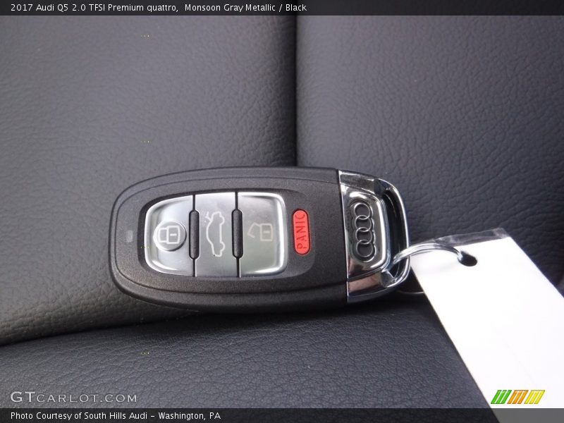 Monsoon Gray Metallic / Black 2017 Audi Q5 2.0 TFSI Premium quattro
