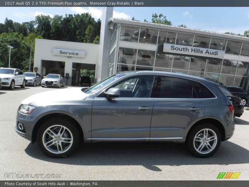 Monsoon Gray Metallic / Black 2017 Audi Q5 2.0 TFSI Premium Plus quattro