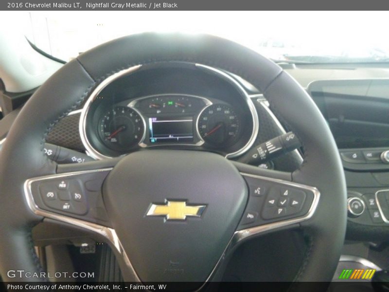Nightfall Gray Metallic / Jet Black 2016 Chevrolet Malibu LT