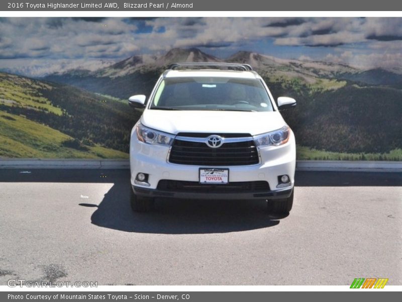 Blizzard Pearl / Almond 2016 Toyota Highlander Limited AWD