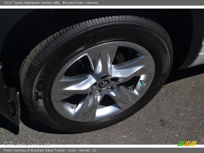 Blizzard Pearl / Almond 2016 Toyota Highlander Limited AWD