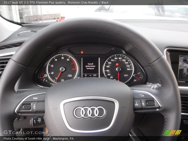 Monsoon Gray Metallic / Black 2017 Audi Q5 2.0 TFSI Premium Plus quattro