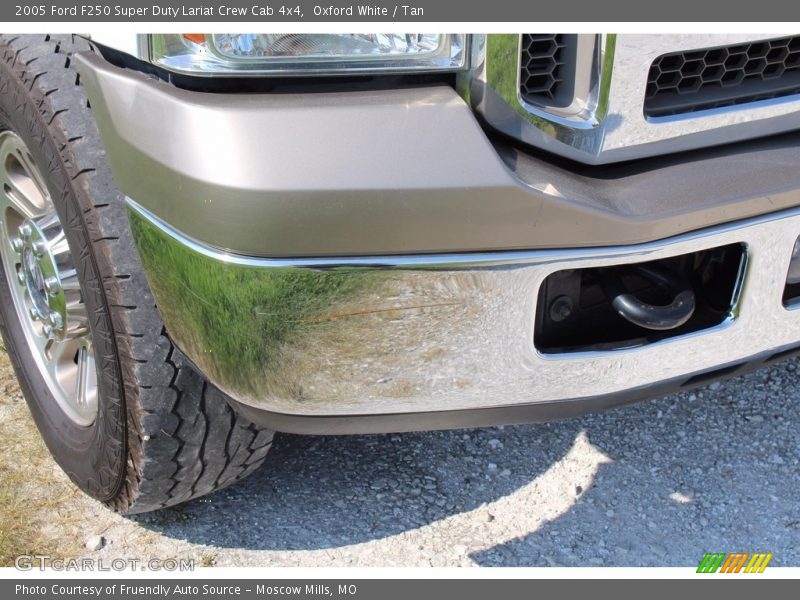 Oxford White / Tan 2005 Ford F250 Super Duty Lariat Crew Cab 4x4