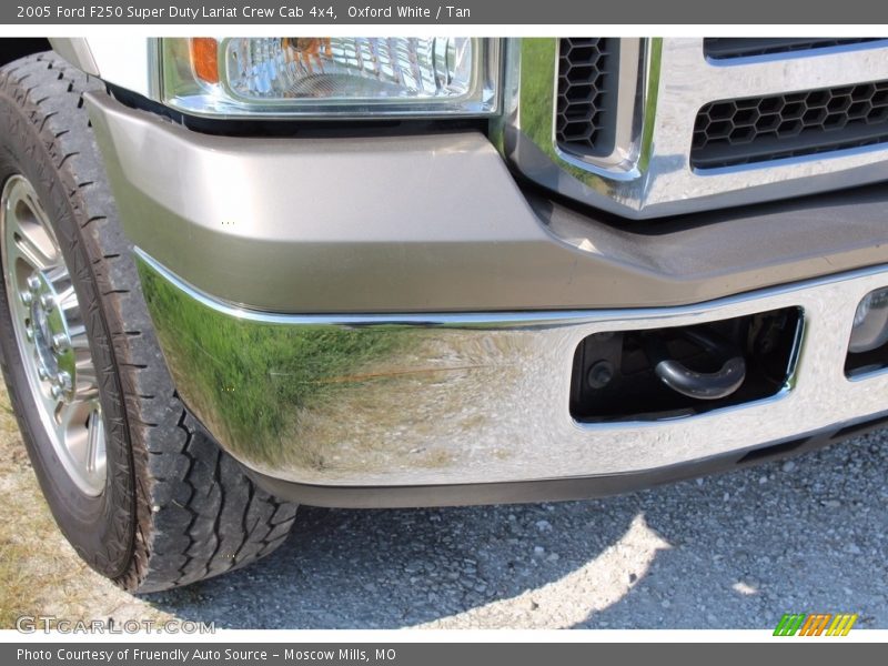 Oxford White / Tan 2005 Ford F250 Super Duty Lariat Crew Cab 4x4