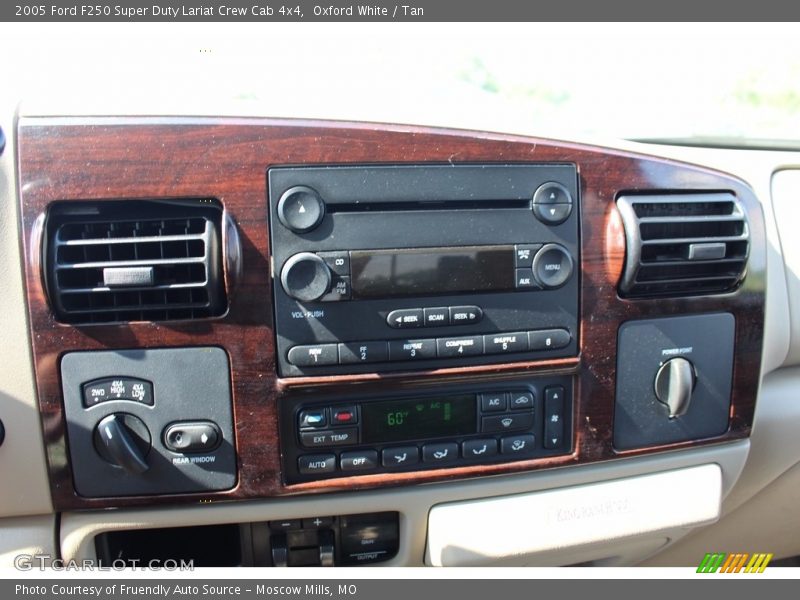 Oxford White / Tan 2005 Ford F250 Super Duty Lariat Crew Cab 4x4