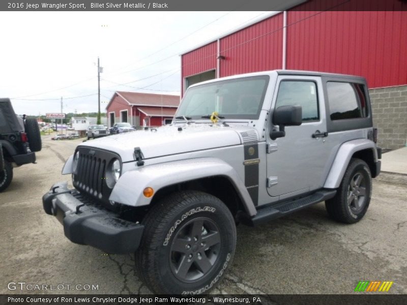 Billet Silver Metallic / Black 2016 Jeep Wrangler Sport