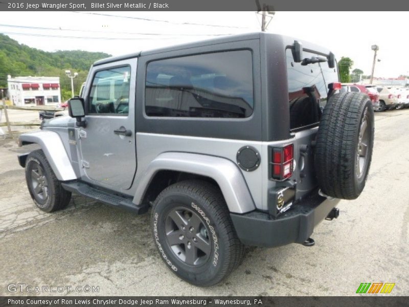 Billet Silver Metallic / Black 2016 Jeep Wrangler Sport