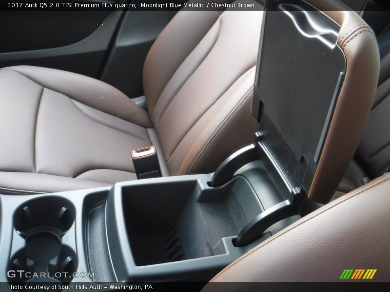 Moonlight Blue Metallic / Chestnut Brown 2017 Audi Q5 2.0 TFSI Premium Plus quattro