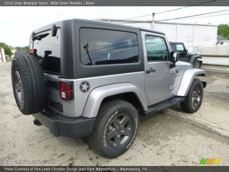 Billet Silver Metallic / Black 2016 Jeep Wrangler Sport
