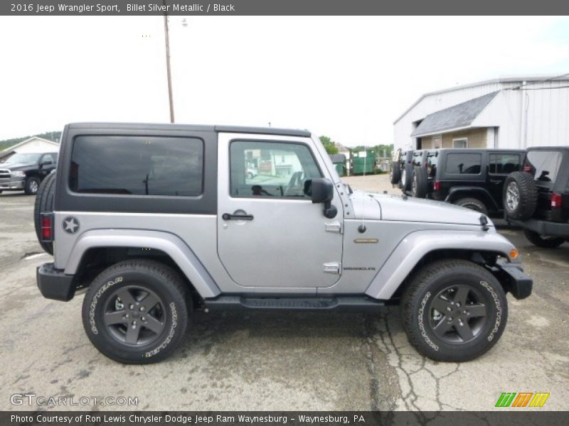 Billet Silver Metallic / Black 2016 Jeep Wrangler Sport