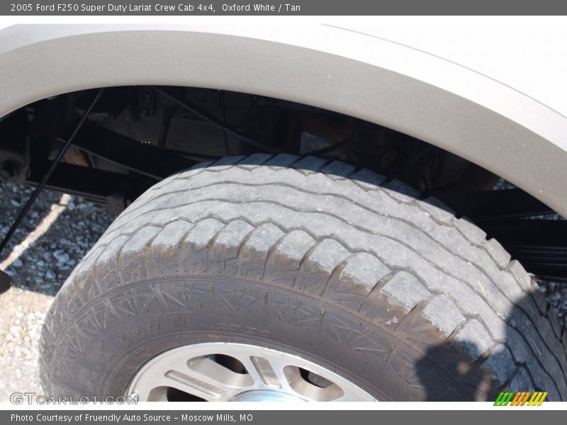 Oxford White / Tan 2005 Ford F250 Super Duty Lariat Crew Cab 4x4