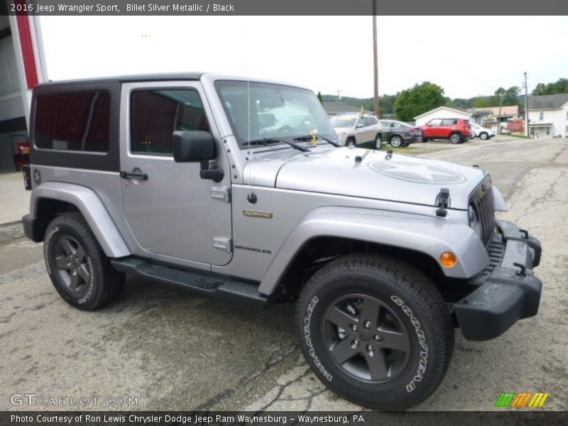 Billet Silver Metallic / Black 2016 Jeep Wrangler Sport