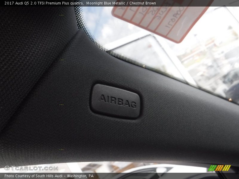 Moonlight Blue Metallic / Chestnut Brown 2017 Audi Q5 2.0 TFSI Premium Plus quattro