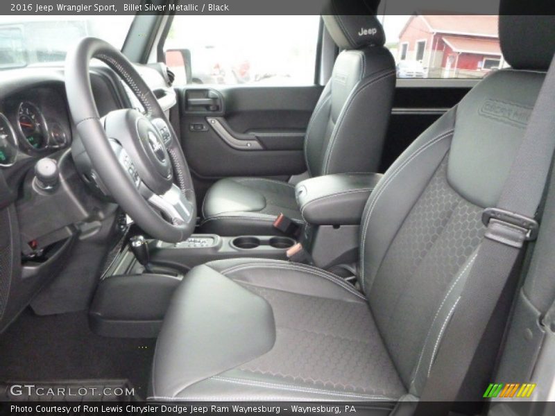 Billet Silver Metallic / Black 2016 Jeep Wrangler Sport