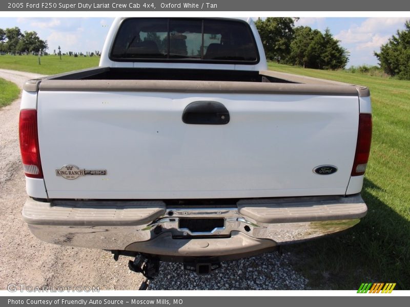 Oxford White / Tan 2005 Ford F250 Super Duty Lariat Crew Cab 4x4