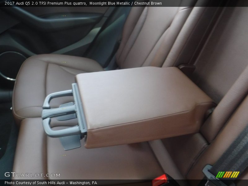 Moonlight Blue Metallic / Chestnut Brown 2017 Audi Q5 2.0 TFSI Premium Plus quattro