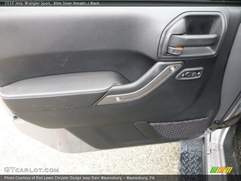 Billet Silver Metallic / Black 2016 Jeep Wrangler Sport