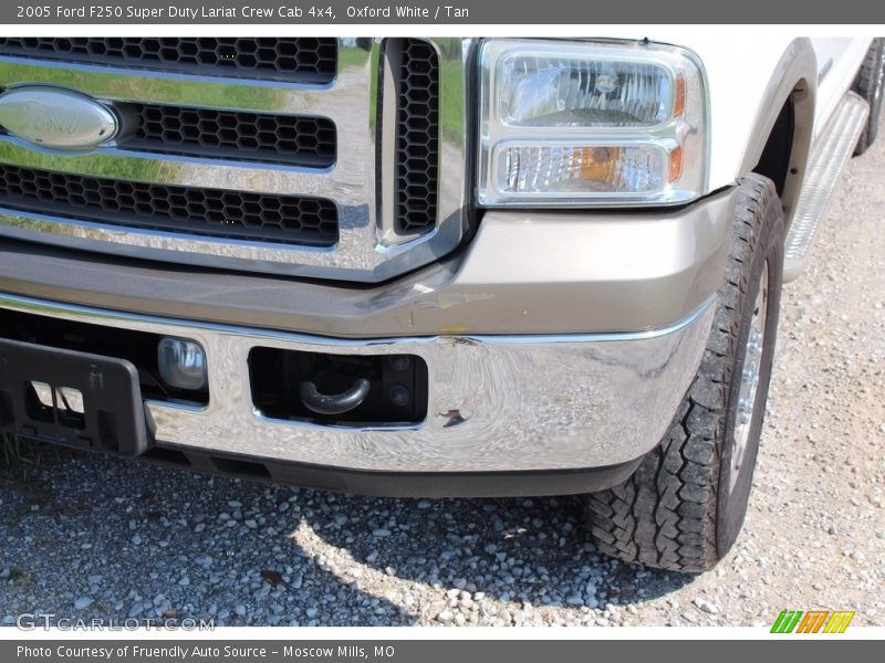 Oxford White / Tan 2005 Ford F250 Super Duty Lariat Crew Cab 4x4