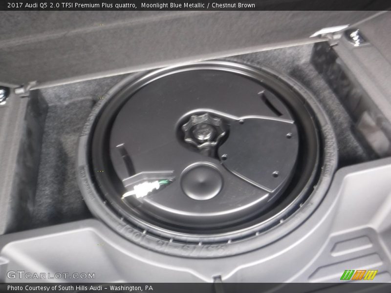 Moonlight Blue Metallic / Chestnut Brown 2017 Audi Q5 2.0 TFSI Premium Plus quattro